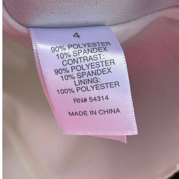 Bisou Bisou Black White Bodycon Business Knee Length Dress Size 4 - Picture 5 of 6